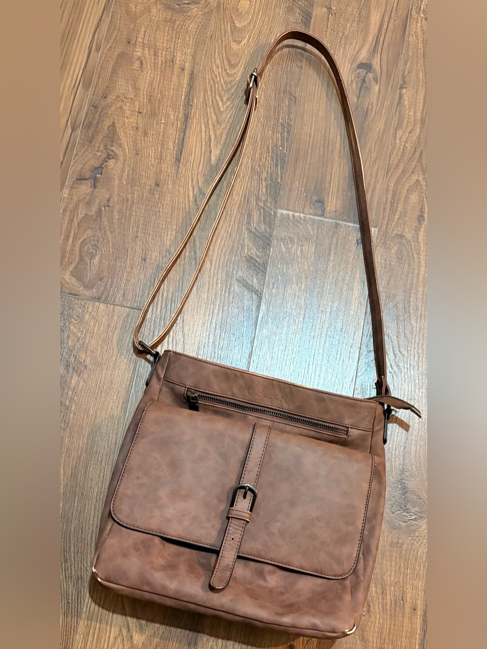 Amazon Brown Women’s Crossbody Bag - Adjustable Strap